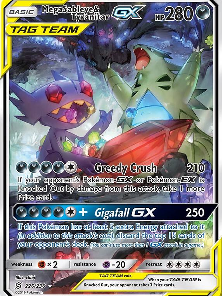 Mega Sableye & Tyranitar GX #226 1