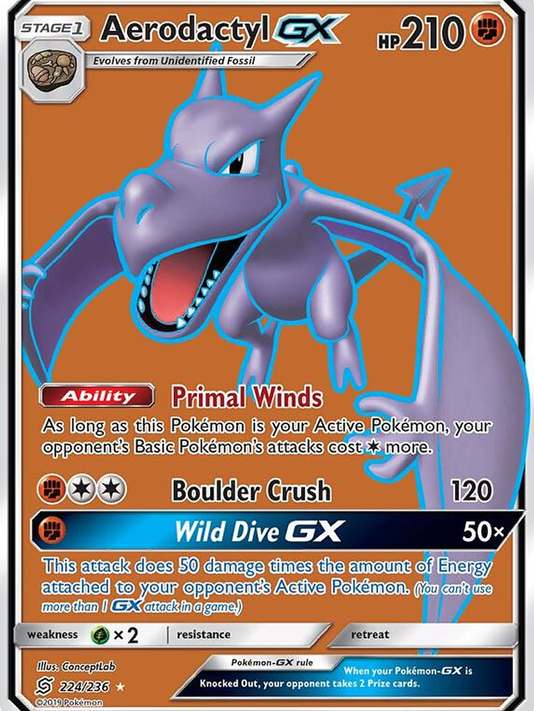Aerodactyl GX #224 1