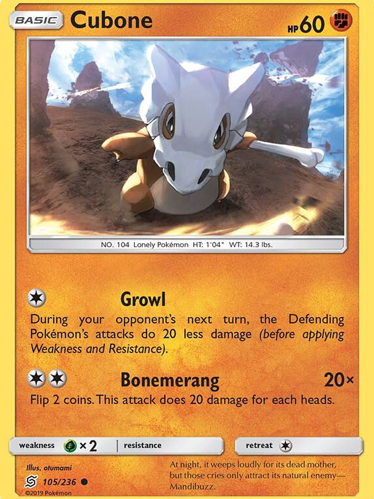 Cubone #105 1