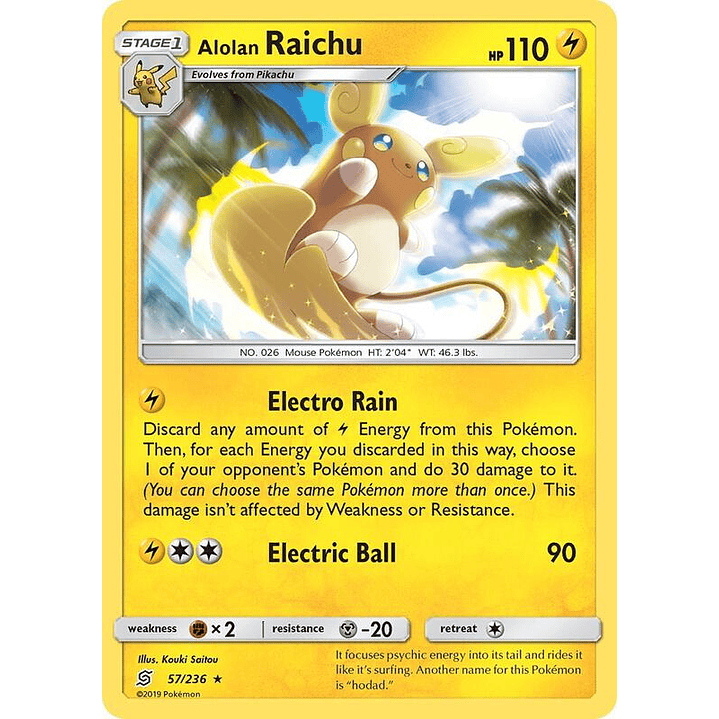 Alolan Raichu #57 1