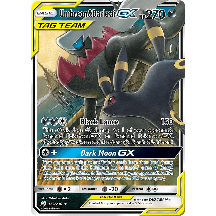 Umbreon & Darkrai GX #125 1