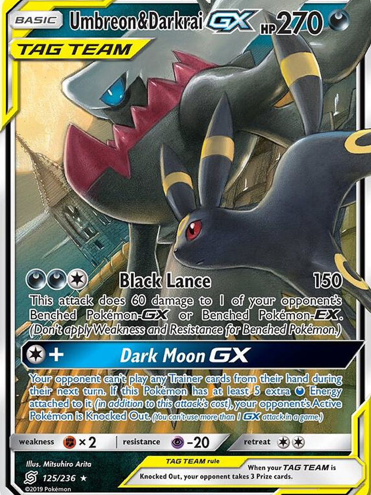 Umbreon & Darkrai GX #125 1