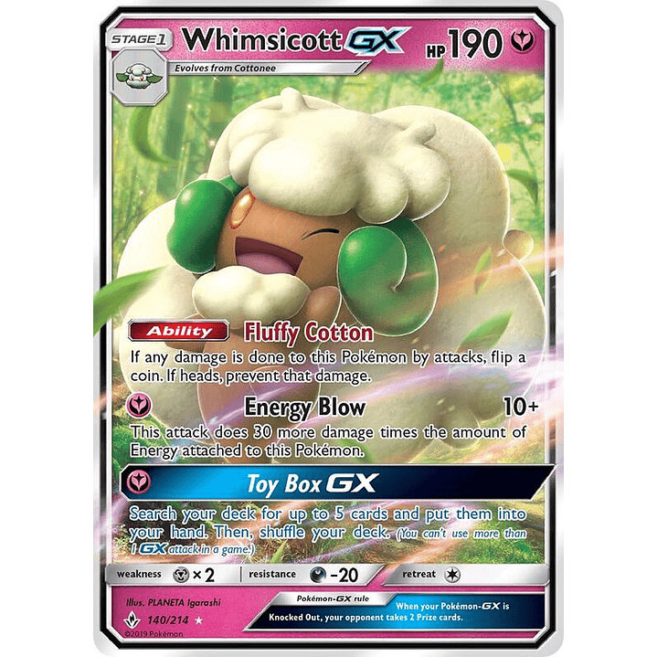 Whimsicott GX #140 1