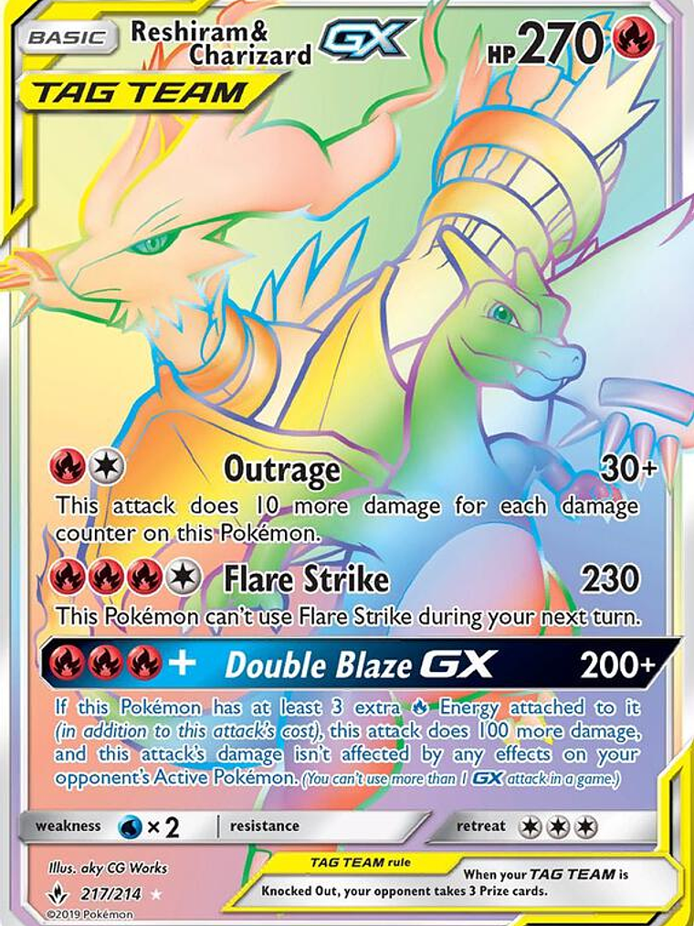 Reshiram & Charizard GX #217 1