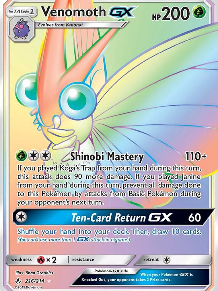 Venomoth GX #216 1