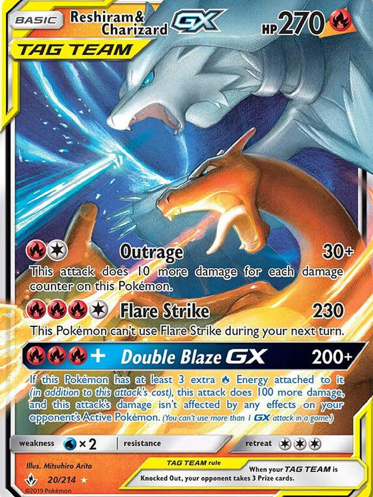 Reshiram & Charizard GX #20 1