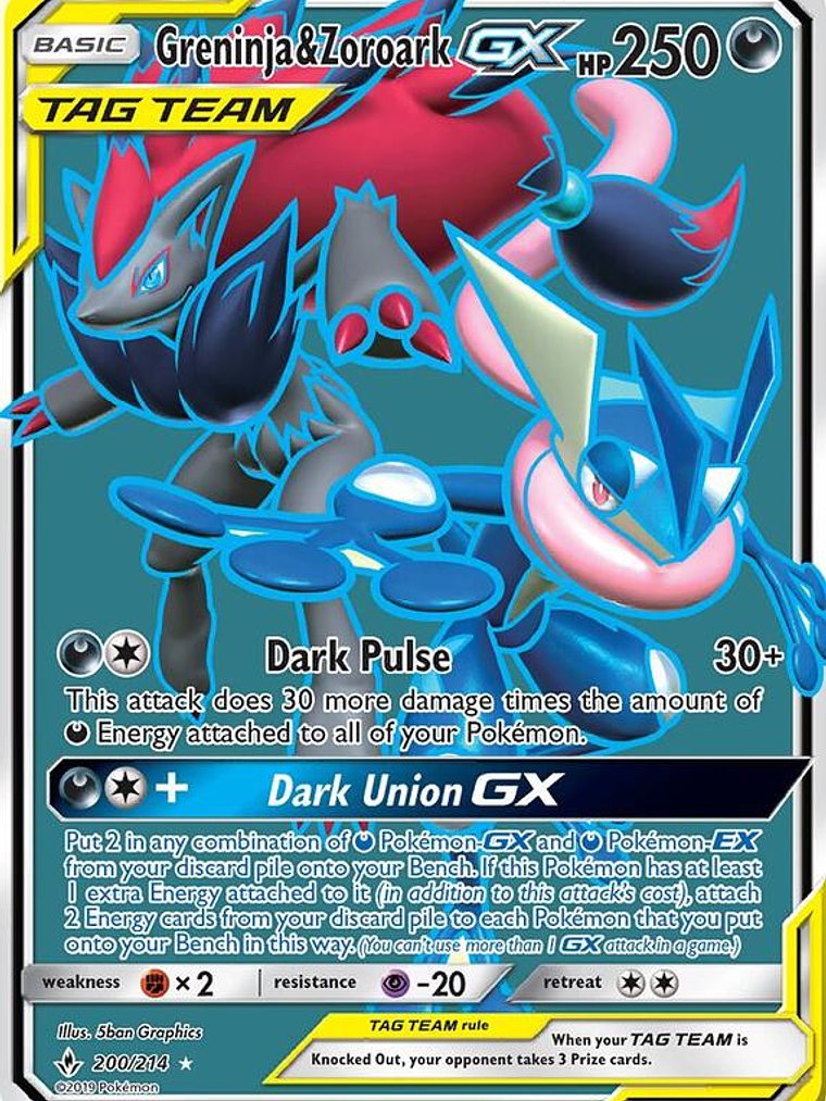 Greninja & Zoroark GX #200 1