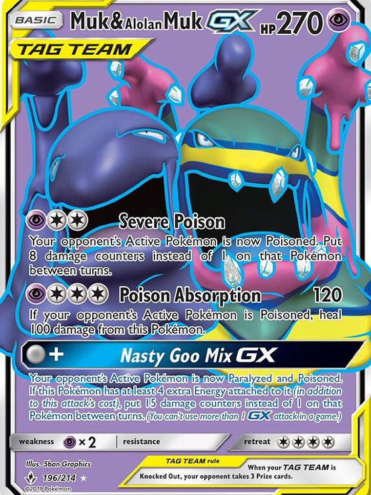 Muk & Alolan Muk GX #196 1