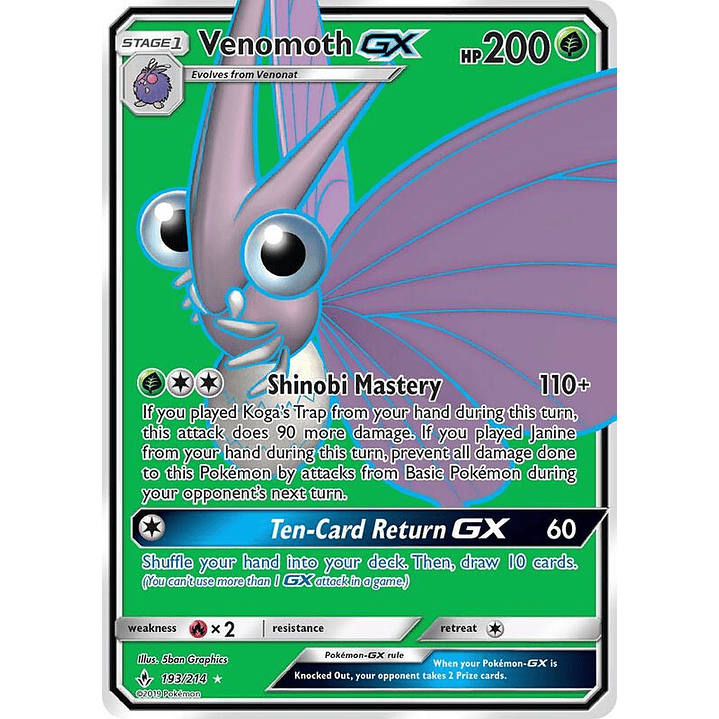 Venomoth GX #193 1