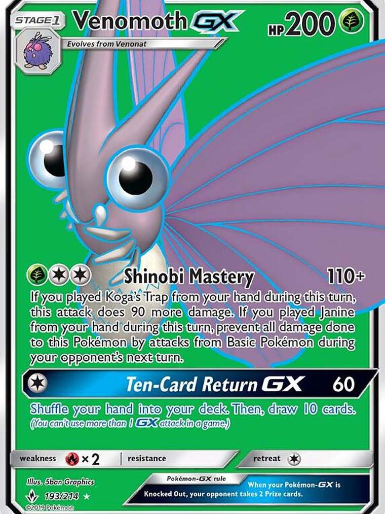 Venomoth GX #193 1