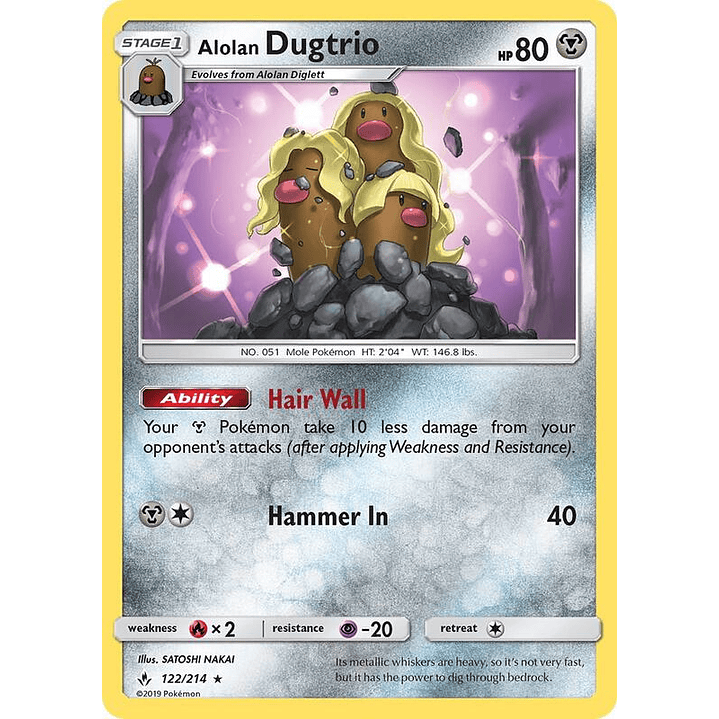 Alolan Dugtrio #122 1