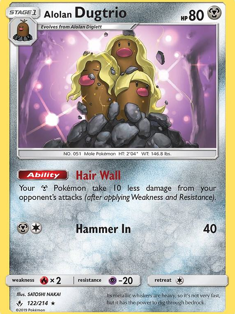Alolan Dugtrio #122 1