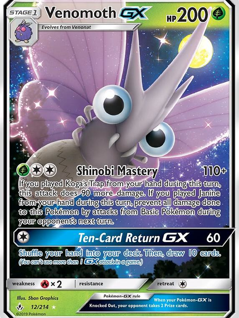 Venomoth GX #12 1