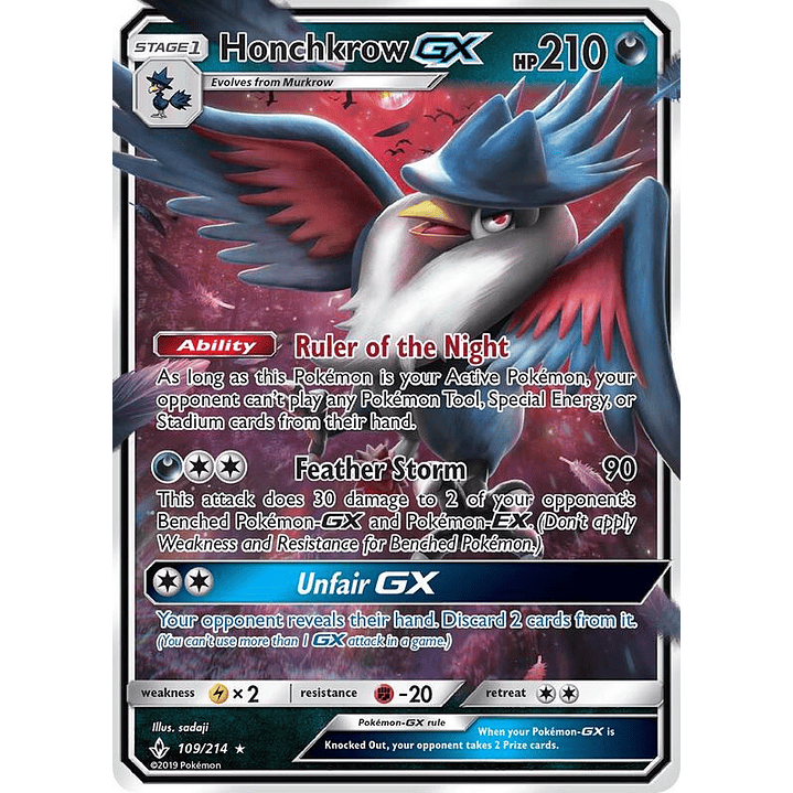 Honchkrow GX #109 1