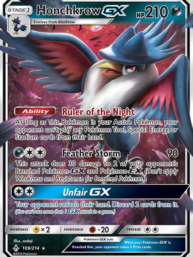 Honchkrow GX #109 1