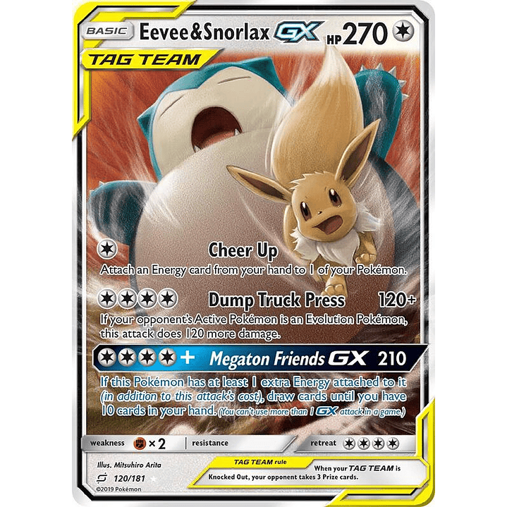 Eevee & Snorlax GX #120 1