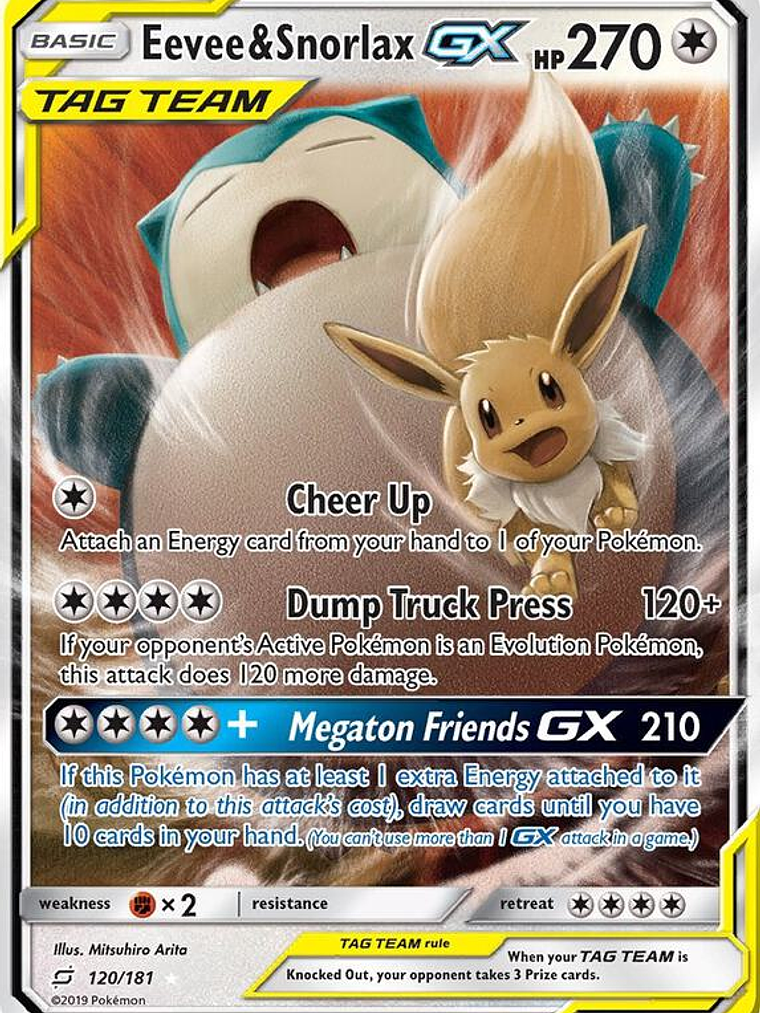 Eevee & Snorlax GX #120 1