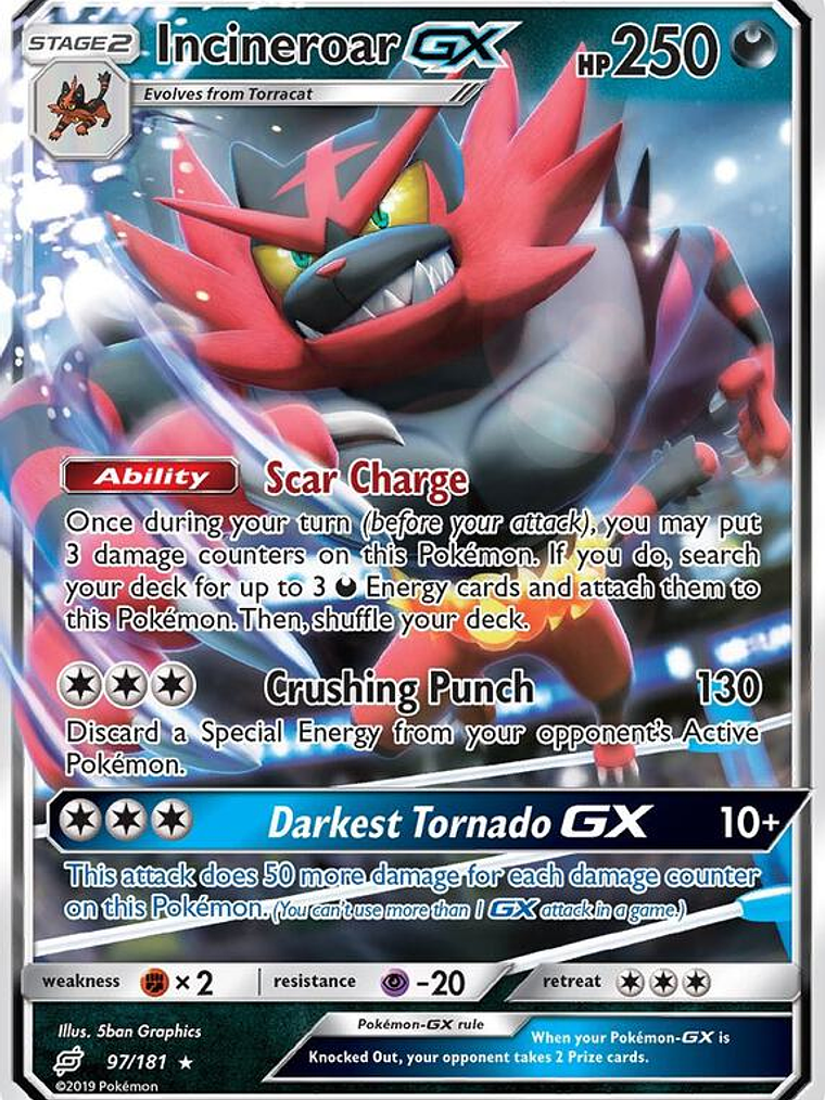 Incineroar GX #97 1