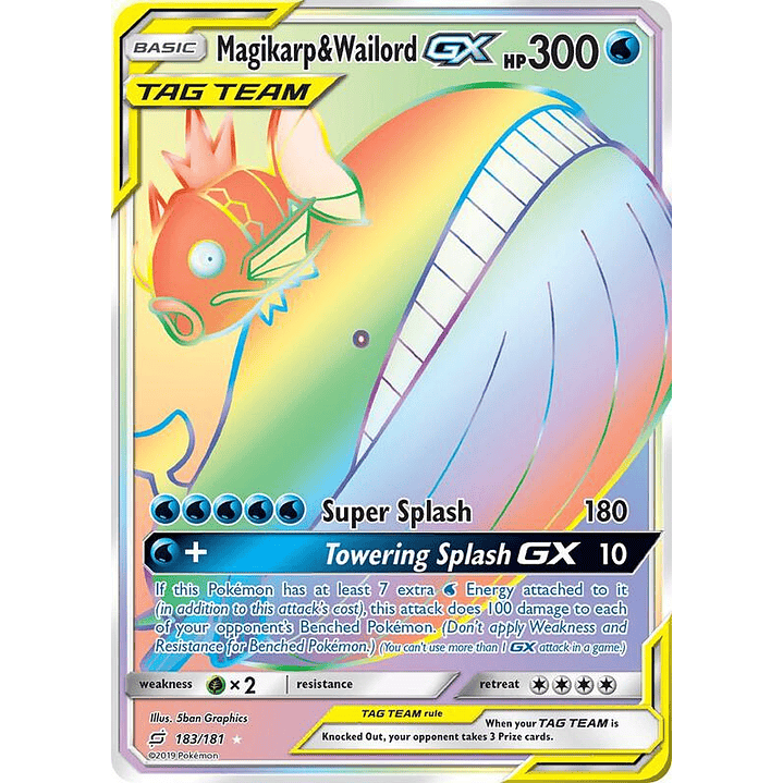 Magikarp & Wailord GX #183 1
