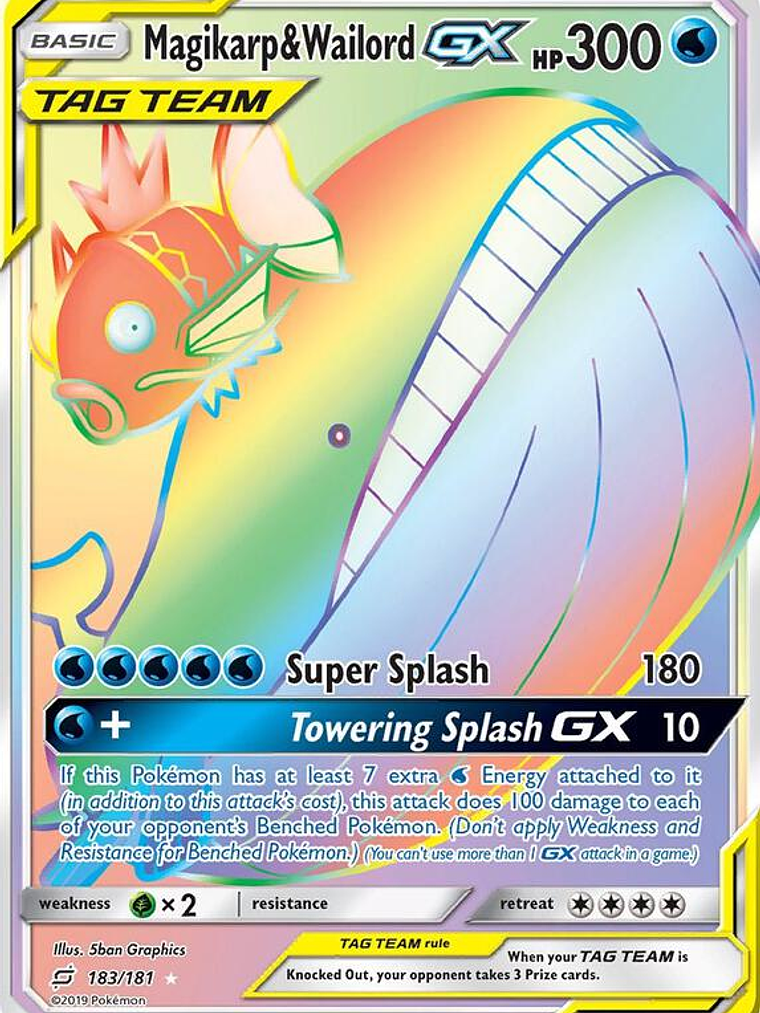 Magikarp & Wailord GX #183 1