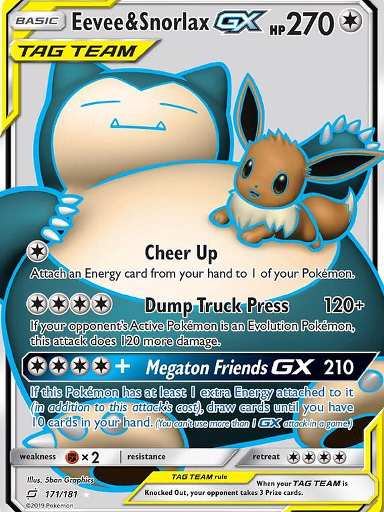 Eevee & Snorlax GX #171 1