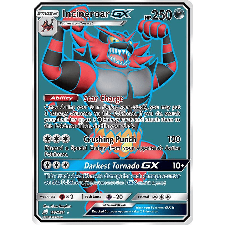 Incineroar GX #167 1