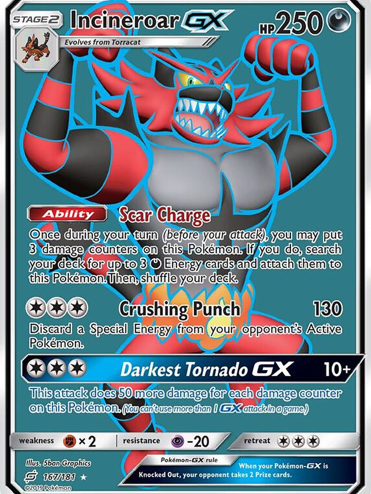Incineroar GX #167 1