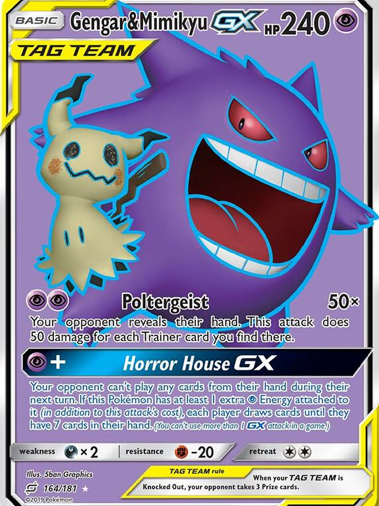 Gengar & Mimikyu GX #164 1