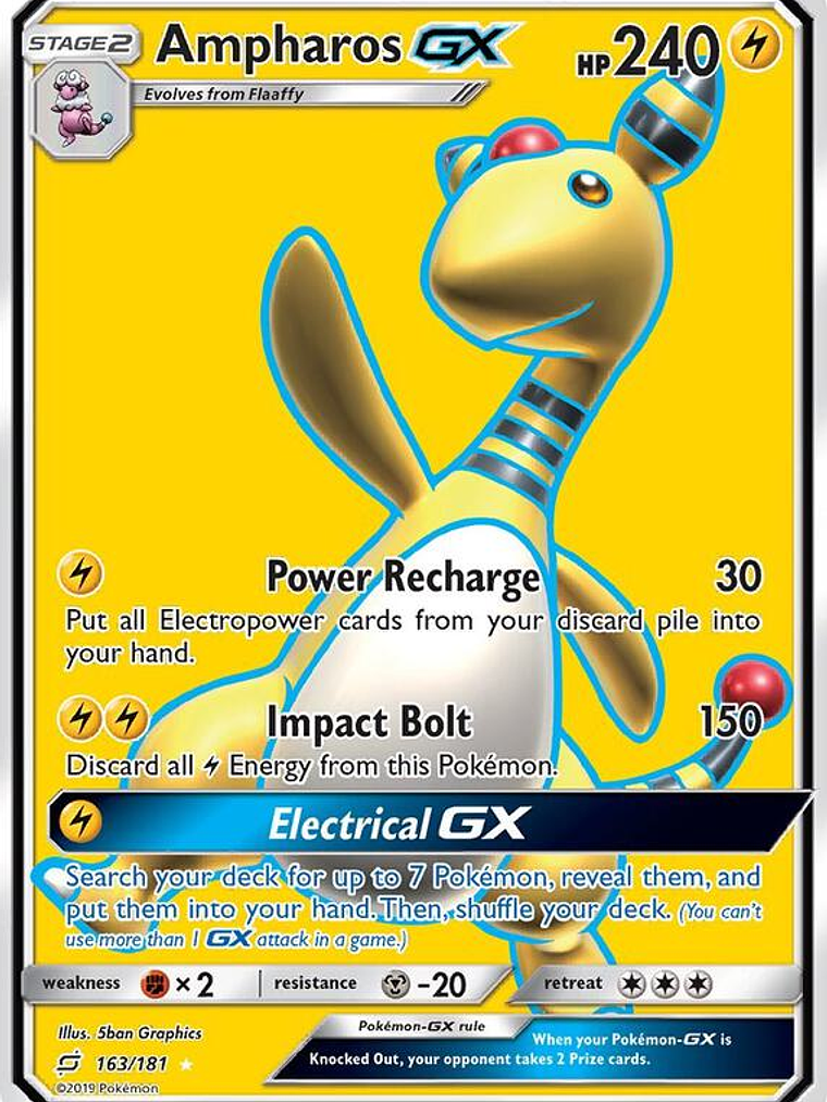 Ampharos GX #163 1