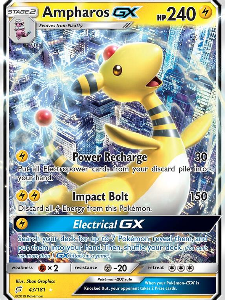 Ampharos GX #43 1