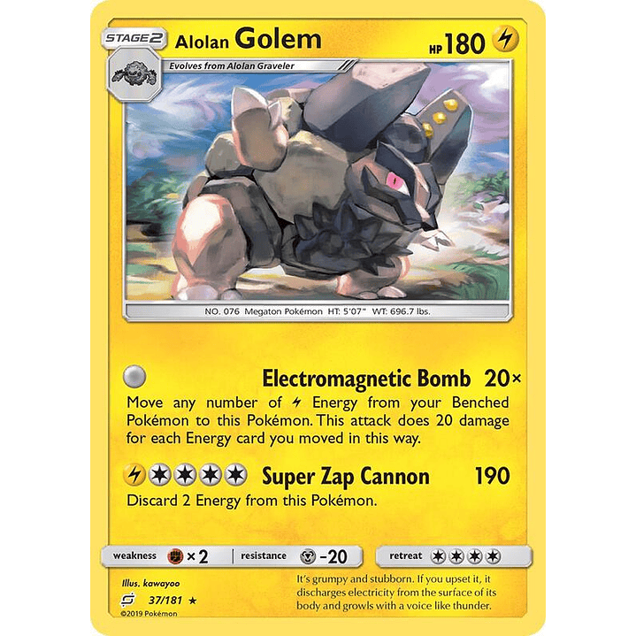 Alolan Golem #37 1