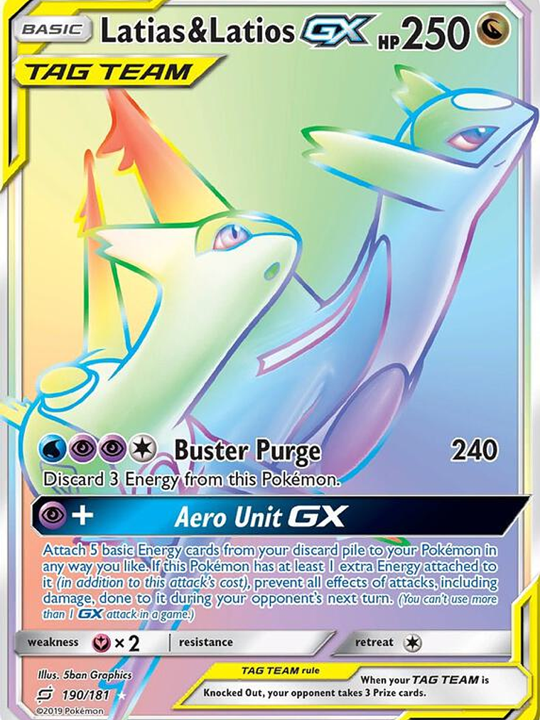 Latias & Latios GX #190 1