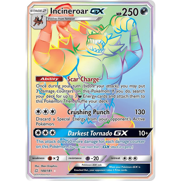 Incineroar GX #188 1