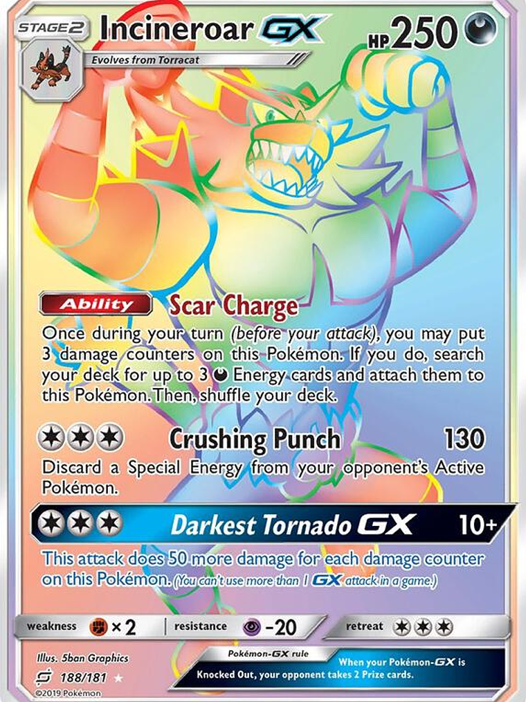 Incineroar GX #188 1