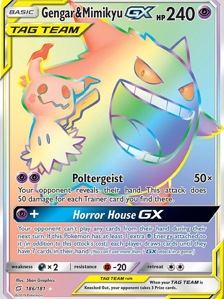 Gengar & Mimikyu GX #186 1