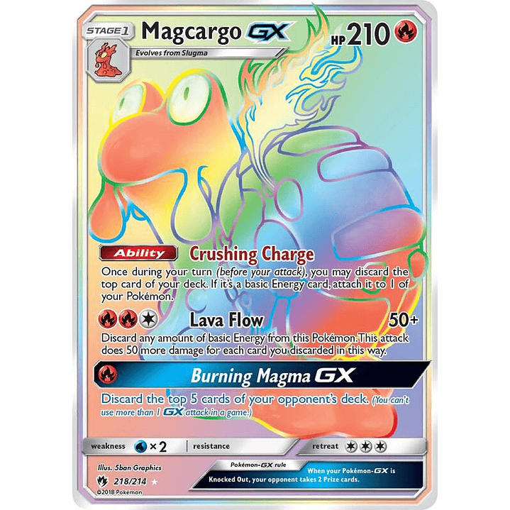 Magcargo GX #218 1