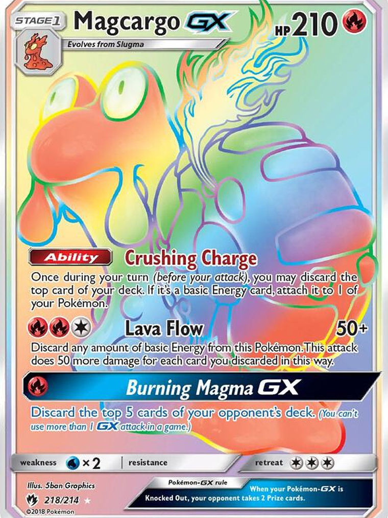 Magcargo GX #218 1