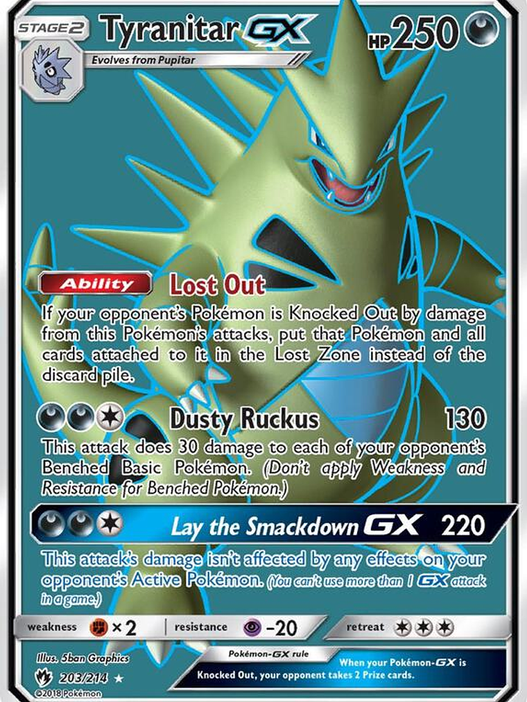 Tyranitar GX #203 1