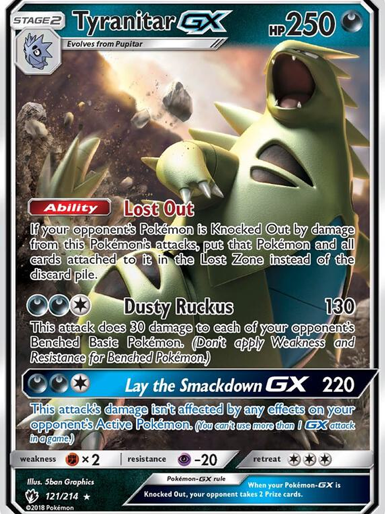 Tyranitar GX #121 1