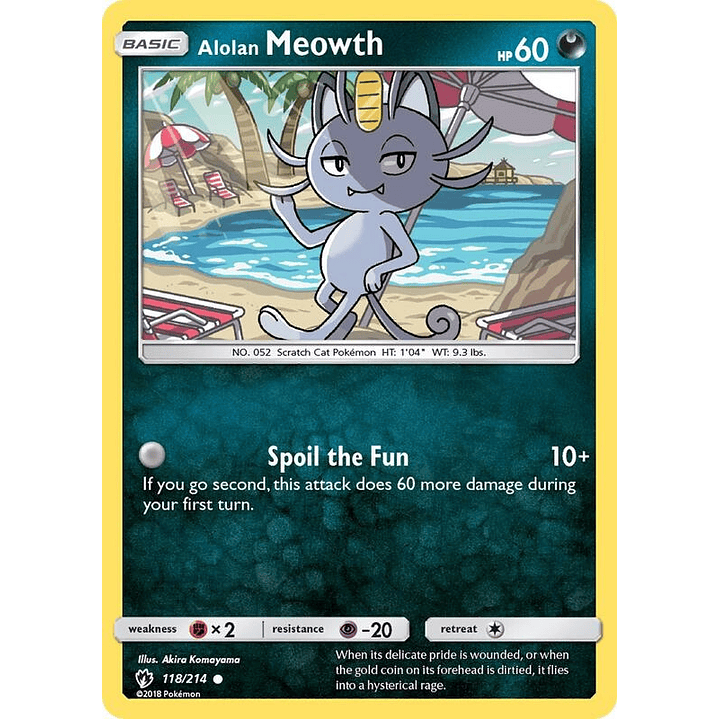 Alolan Meowth #118 1