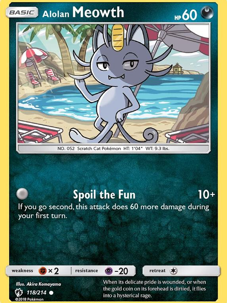 Alolan Meowth #118 1