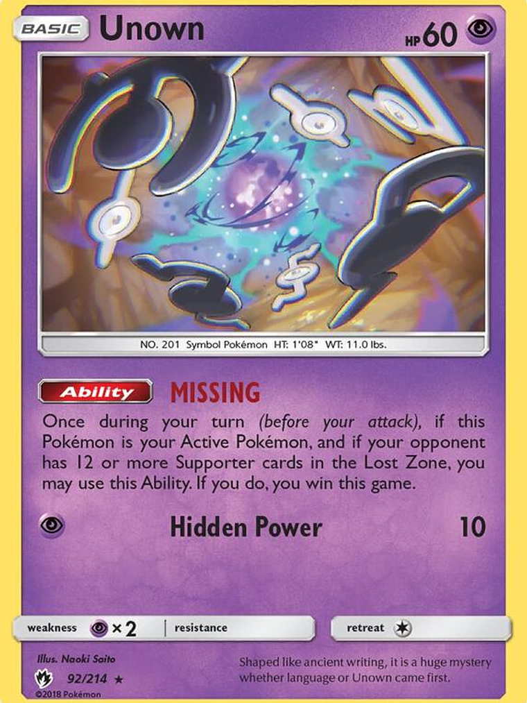 Unown #92 1