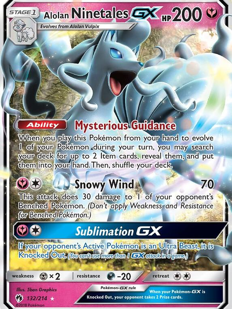 Alolan Ninetales GX #132 1