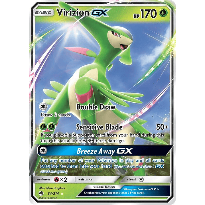 Virizion GX #34 1