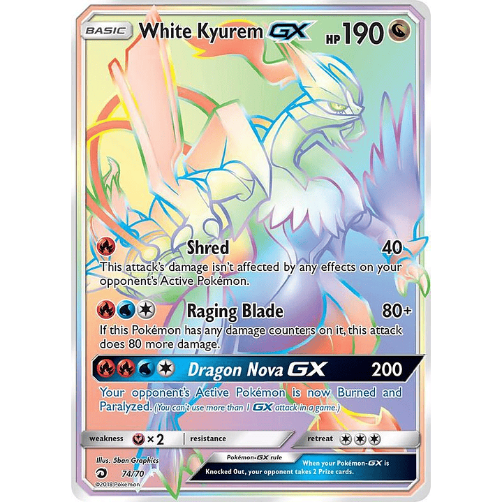 White Kyurem GX #74 1