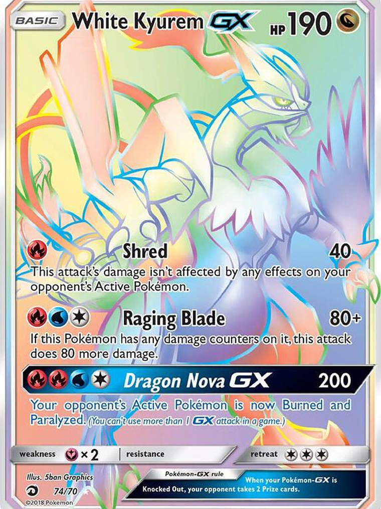 White Kyurem GX #74 1
