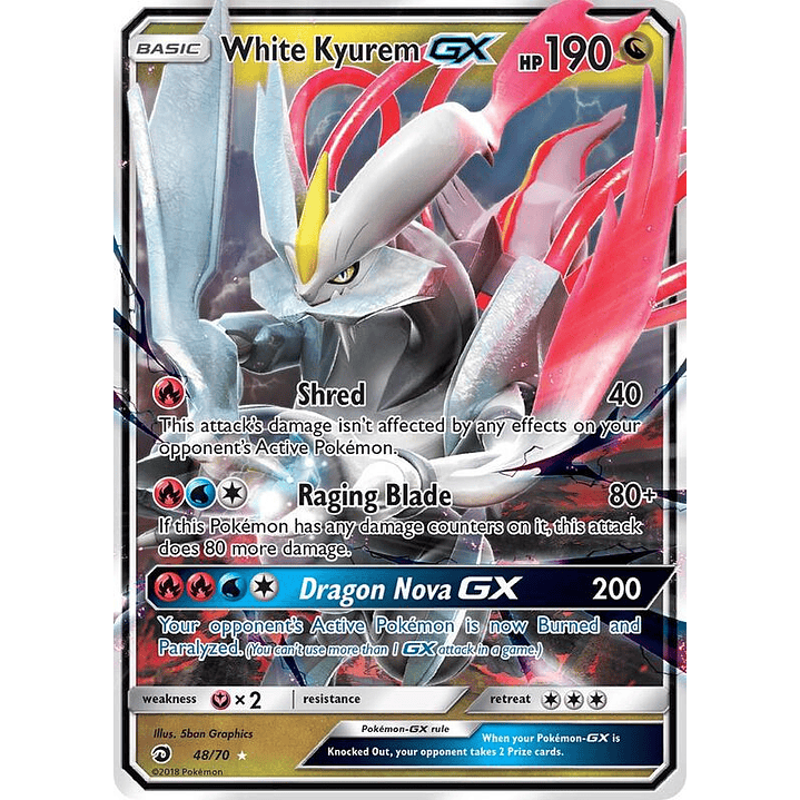 White Kyurem GX #48 1
