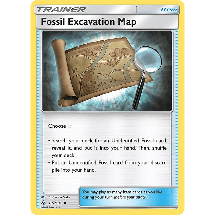 Fossil Excavation Map #107 1