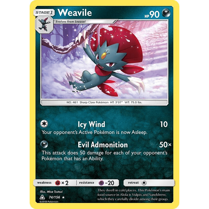 Weavile #74 1