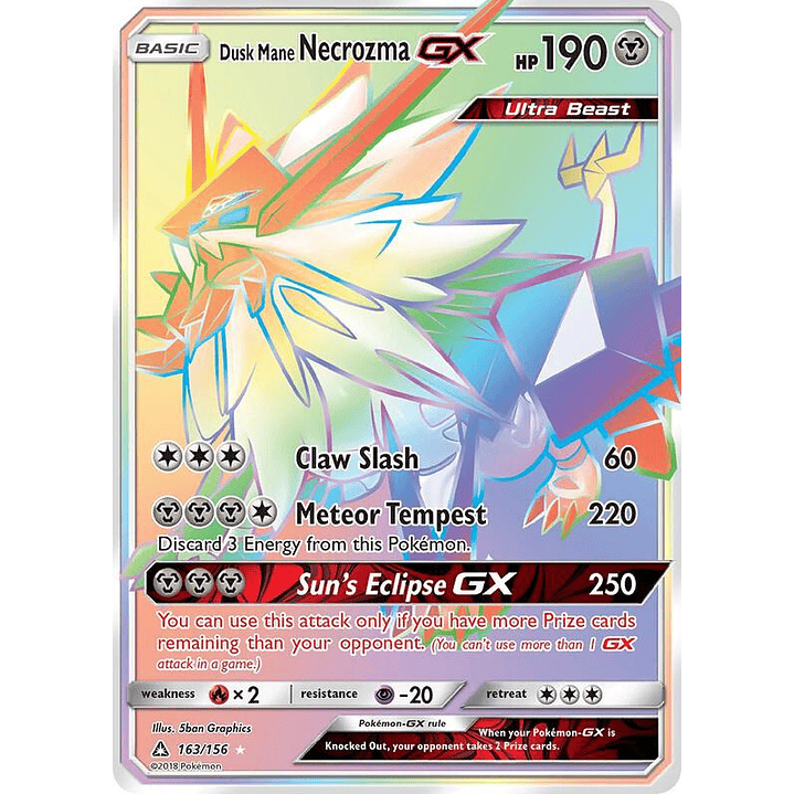 Dusk Mane Necrozma GX #163 1